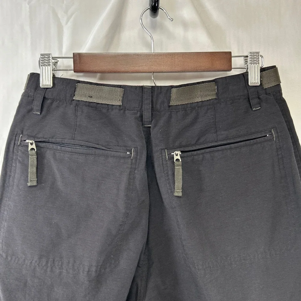 Mountain Dew Cargo Pants Mens 30x32 Black Gorpcore Utility Belted MD10042 Y2K